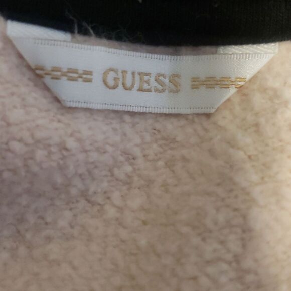 Guess Women's 10 Mesh & Pink Cropped Sweater - Picture 11 of 14